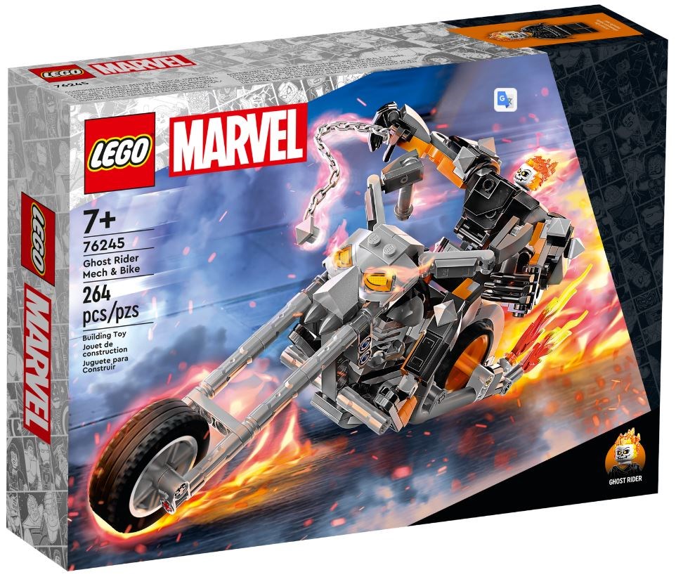 Ghost Rider Lego Конструктор LEGO® Marvel - Ghost Rider Mech and Bike 76245 от Vario.bg
