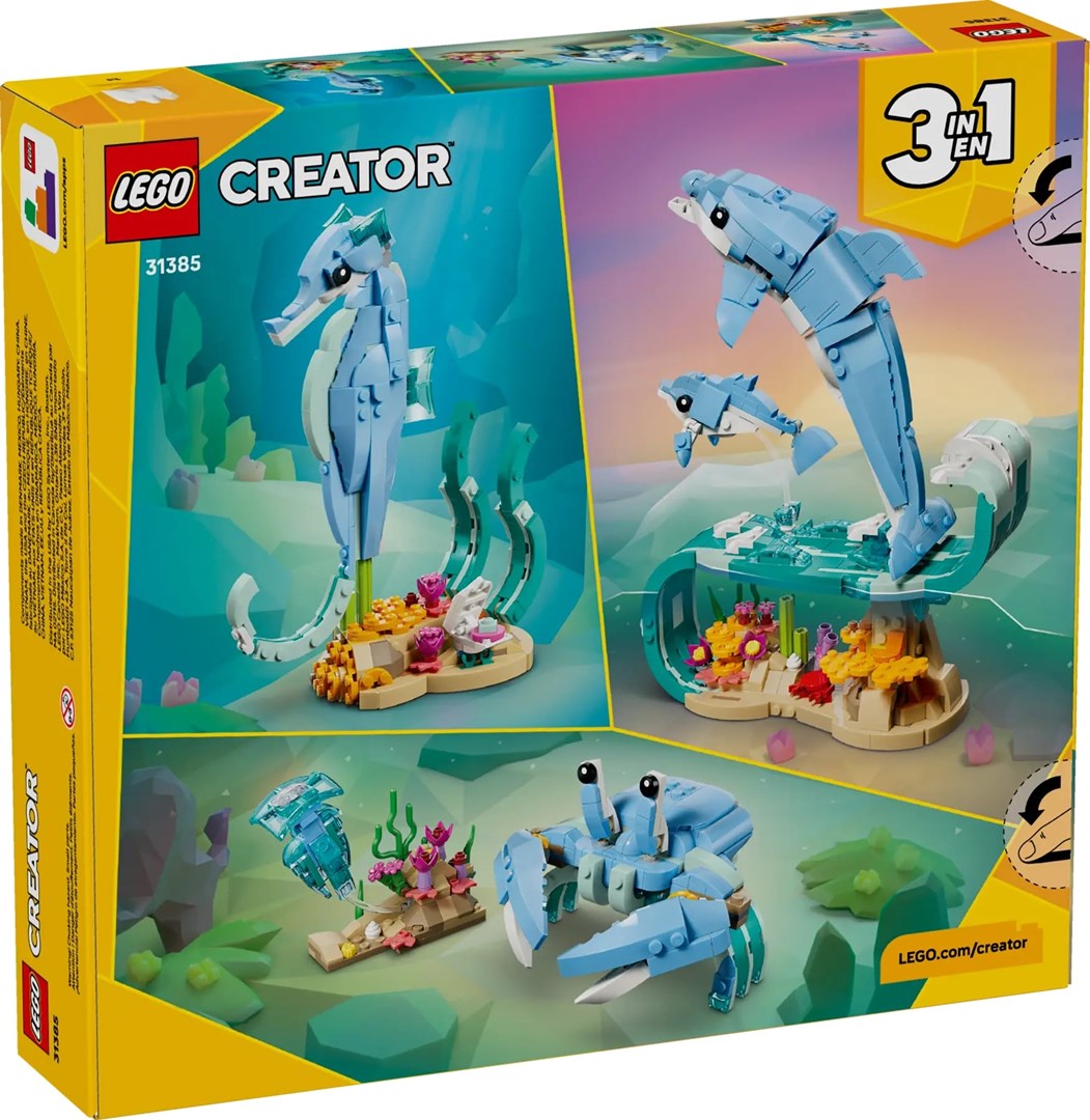 LEGO® Creator 3-in-1 - Sea Animals: Beautiful Dolphins 31385 от Vario.bg